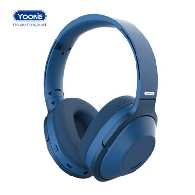 China Comfortable BT Headphones with Mic Deep Bass Wireless Headphones Over Ear, Comfortable Protein Earpads for Travel/Work for sale