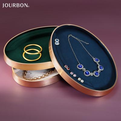 China High End Jourbon Flannel Morden Jewelry Rings And Earring Display Props for sale