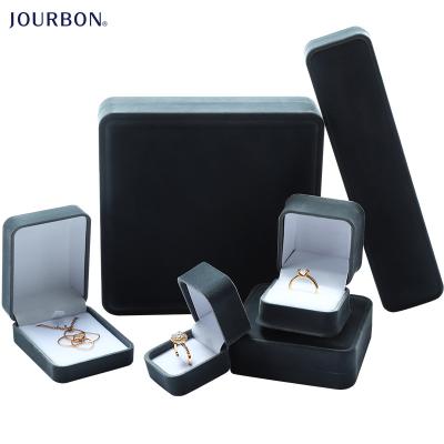 China Luxury Flannel Large Classic Velvet Fabric Ring Box Velvet Jewelry Boxes Wholesale for sale