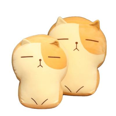 China Lovely Bread Stuffed Toy Activity Eco-Friendly Plush Toy Sandwich Hamburger Cat Children's Package Expression Doll Toast Pillow Gifts for sale