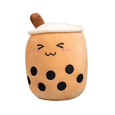 China Custom cute toy milk tea bead pillow eco-friendly plush material stuffed toys kids birthday present24cm/35cm/50cm/70cm for sale