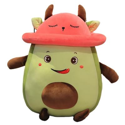 China Home Office Eco-friendly Creative Rest Car Toy Plush Doll Fruit Avocado Pillow Cute Air Conditioning Blanket for sale