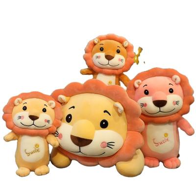 China 30cm Eco-friendly Cute Cartoon Anima Plush Lion Sleeping Pillow Doll for sale