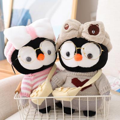 China Online Birthday Gift Celebrity Penguin Doll, Plush Toy UN Stuffed Animal Toy, Wholesale Standing Children's Penguin Dress Posture Gift for sale