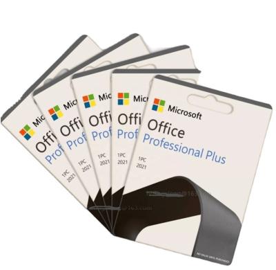 China No Limits Office 2021 Plus Micro Soft Keycard Retail Office 2021 Pro Key Card For Account Binding for sale