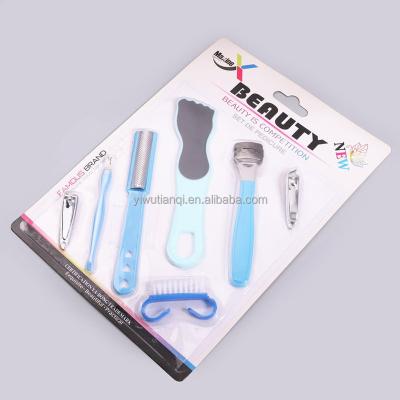 China Daily Nail Care Tools 7 In 1 Home Simple Nail Care Beauty Kits Manicure Tools for sale