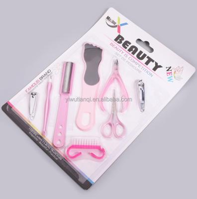 China Daily Nail Care Tools 8 In 1 Home Simple Nail Care Beauty Kits Manicure Tools for sale