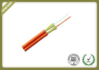 China 2 Core Indoor Fiber Optic Cable , Duplex Zipcord Single Mode Fiber Optic Cable for sale