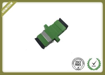 China De groene APC van Kleurensc Plastic Koppeling van de Vezel Optische Adapter met Ceramische Koker Te koop