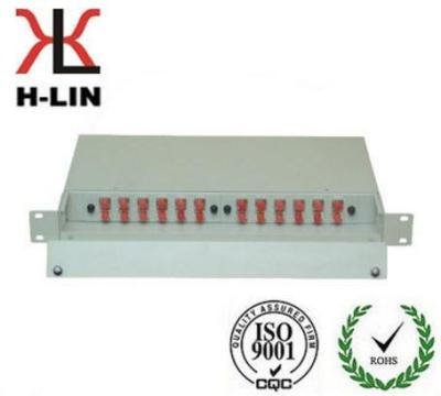 China 1U Metal Ftth Telecommunication Fiber Optic Distribution Box Frame Easy Operation for sale