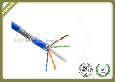 China cable de la red del 1000ft Cat6 SFTP, cable de Internet de 23AWG Cat6 con la chaqueta del PVC/de LSZH en venta