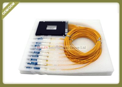 China 1270 - 1610nm Wavelength Fiber Optic Splitter 8 Channe CWDM DWDM Mux for sale