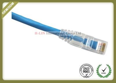 China Enchufe del cordón de remiendo de la red de CAT6 UTP COMMSCOPE RJ45 con longitud de la aduana de la chaqueta azul en venta