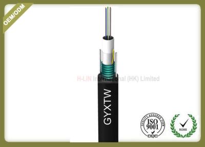 China GYXTW 8.0mm Fiber Optic Outdoor Cable , Waterproof Fiber Optic Cable PE Jacket for sale