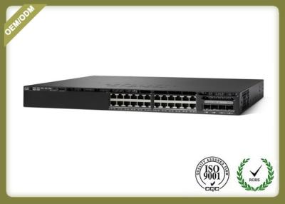 중국 Cisco 모형 광섬유 매체 변환기 WS-3650-24PS-E 24ϲ/100/1000 이더네트 PoE+ 판매용