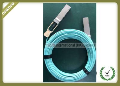 China cabos óticos ativos compatíveis da rede 40G AOC QSFP+ AOC Om3 do módulo da fibra de 3.3V SFP à venda