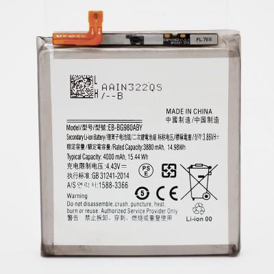 China Rechargeable Mobile Phone Polymer Li-ion Battery Replacement For Android Smart Phone Samsung S20 EB-BG980ABY High Capacity 4000mAh 3.86v OEM for sale