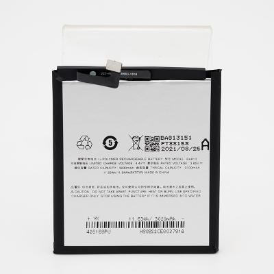 China Cell Phone Rechargeable Li-ion Polymer Battery Replacement For Android Smart Phone Meizu Mblu V8 BA813 High Configuration 3230mAh 3.85v OEM for sale