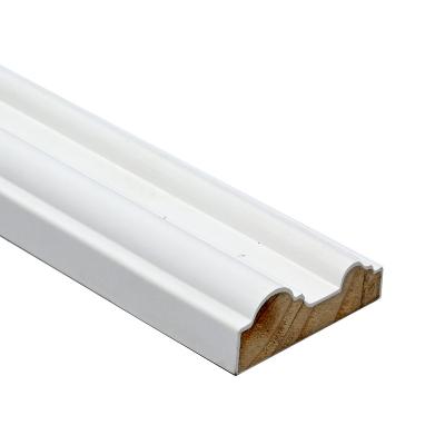 China Modern Base Primed Baseboard Molding Board Baseboard Selling White Color Forming Color Rack Hardware Modern Background for sale