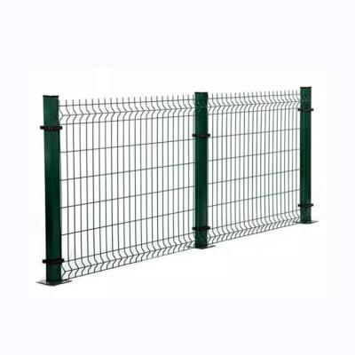 China Easily Assembled Fence Of Warehouse Galvanized Iron Welded Wire Mesh Fence Panel /3D Metal Fencing for sale