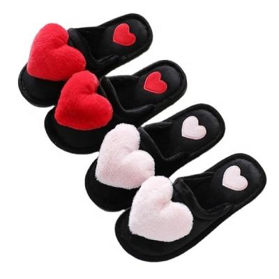 China Fashion Trend Plush Home Slippers Gifts Warm Soft Women's Non-slip Stuffed Inner Lining Hairy Shoes for sale