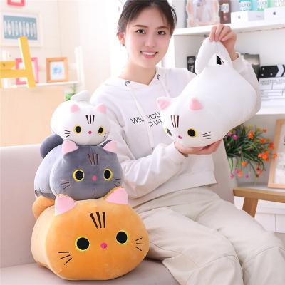 China Factory Price Soft Cat Pillow Cute Soft Cat Toy Cat Plush Rests Kids for sale