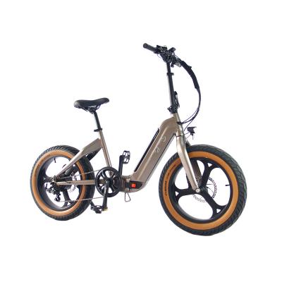 China Aluminum Alloy New Listing 48v500W Small Powered Ultra Light Folded E Bike for sale