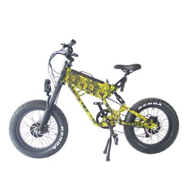 China Aluminum Alloy 20 Inch 500w Long Range Aluminum Powerful Snow Electric Mountain Bike for sale