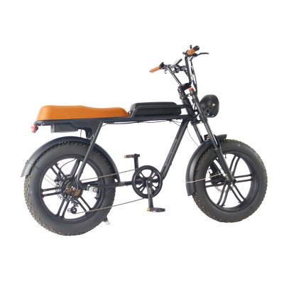 China Cross-country aluminum alloy 48v 500W electric beach bike with 20*4.0 snow tire for sale