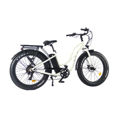 China Aluminum Alloy 26 Inch Front Rear Brakes Electric Bicycle With LED Headlights for sale