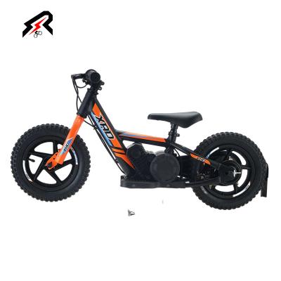 China Hot Selling Child Electric Balance Bike For Kids Children 24V 150W No Pedal Riding 12inch Electric Children Play Bike for sale