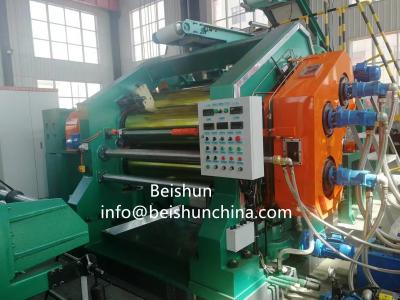 China High Efficiency 920mm Width Rubber Sheet Calender Machine With 2000mm Roller Length for sale