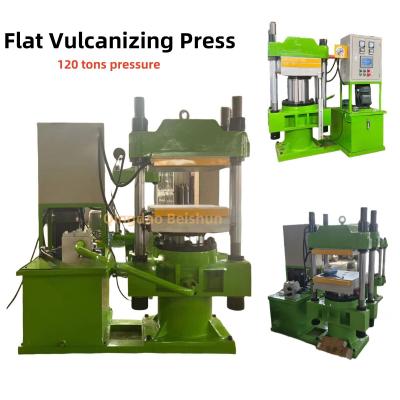 China 120 Ton Clamping Force Electric Heating Flat Vulcanizing Press For The Production Of Conductive Rubber Ceramic Parts en venta