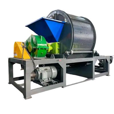 China High Power Car Truck Tire Shredder, kan verwerken 5 ton van banden per uur Te koop