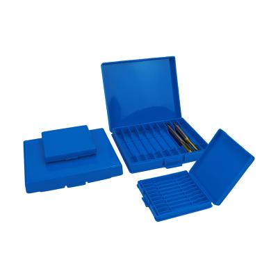 China Plastic Packaging 10pcs Integral Screw Tap Package Box For Screw Tap Drill Bit Thread Tap for sale