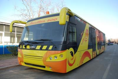 Chine Autobus de moteur diesel d'autobus de transfert d'aéroport avec la porte de carlingue de conducteur de 02 nr A5300 à vendre