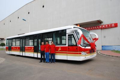 China 4 Door 14 Seater Airport Coach Terminal Shuttle Bus 22m2 Effective Standing Area for sale