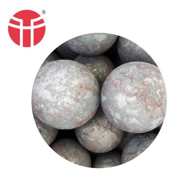 China Dia.125mm low wear cast and forged grinding steel ball for copper mine for sale