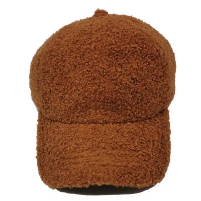 China 2021 New COMMON Teddy Fleece Baseball Cap Trendy Fashion Soft Top Curved Brim Sunshade And Sunscreen for sale