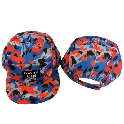 China COMMON high quality sublimation kids hat polyester cotton baseball cap for sale