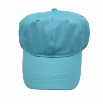 China COMMON Plain Blue Cotton 6 Panel Baseballhat for sale