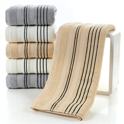 China Hot-selling Soft Household Pure Cotton Face Towel Safe For Kids And Comfortable 32 Ply Double Stripe for sale