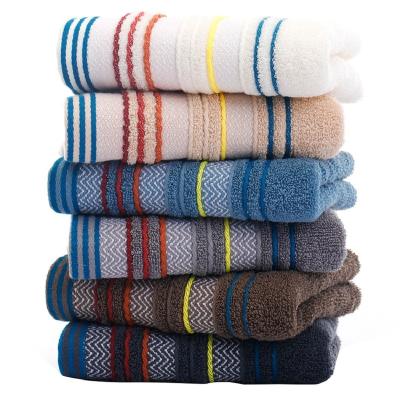 China Child Safe Hot Sales Customized Soft Cotton 32 Ply Thread 3-Piece Multicolor Set Towel Bathroom for sale