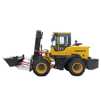 China Multifunctional Farms Off Road Diesel Drum Forklift Machines Nuoman Forklift for sale