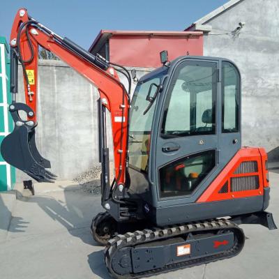 China Excavadoras Escavator Cheap Price 2ton Excavator Closed Cabin Swing Boom Machine 2.5ton Bigger Excavator With Japan Three Cylinder Engine for sale