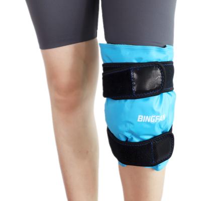 China Hot Cold Packed PVC Compression Therapy Knee Ice Gel Physical Cold Wrap With Wrap for sale