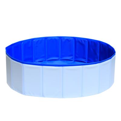 China OEM Design PVC Viable Collapsible Pet Swimming Pool Outdoor Portable Pet Tub For Dog Dog Collapsible Pool for sale