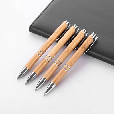 China office & School Pen Personalized Press Pen Bamboo Wood Craft Ballpoint Pen Spirit Pens Bamboo Box for sale