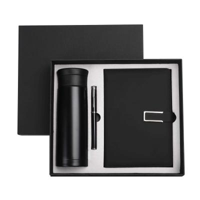 China Custom Logo Eco-friendly Paper Cup And Notebook Business Set With Box A5 Notebook Gift Set for sale