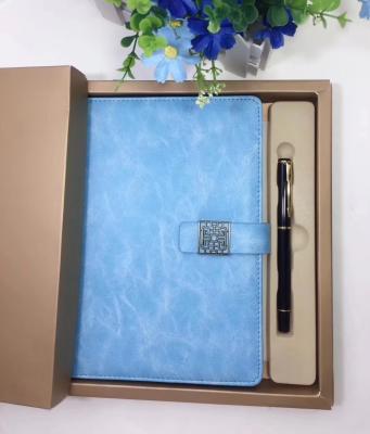 China Eco-Friendly Paper Notebook Diary Gift Set 2021 Planner Custom Agenda Notebook with Pen and Vacuum Cup for sale